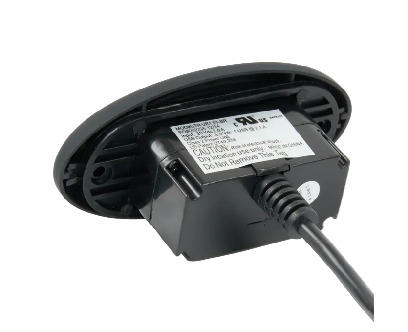 Lane Furniture / Simmons Upholstery - Power Recliner Chair Replacement Button with USB - CTR UR1 01-BR /  CTR UR1 01 KL BR