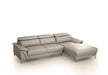 VIG Furniture - Divani Casa Sura - Modern Light Grey Leather Right Facing Sectional Sofa - VGBNS-1812-LTGRY-RAF - GreatFurnitureDeal
