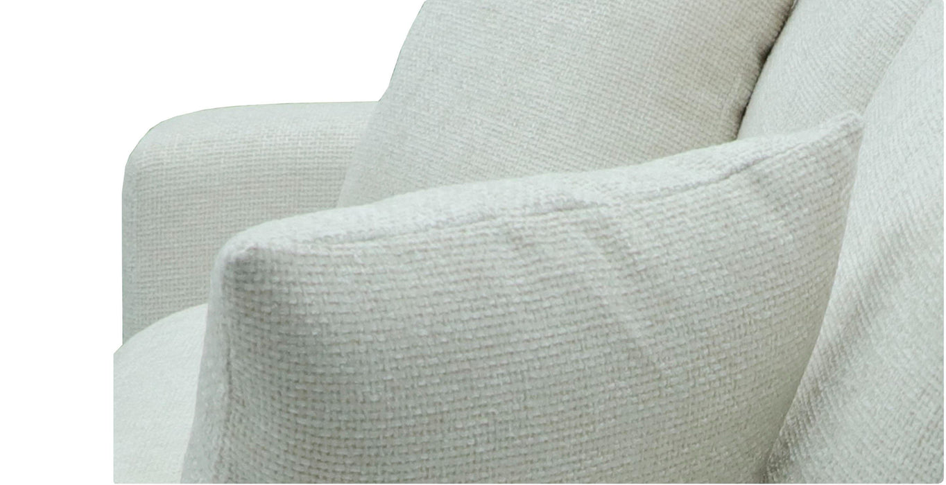 VIG Furniture - Divani Casa Gloria - Modern White Fabric Loveseat - VGSX-22052-LOVE-PRL - GreatFurnitureDeal