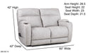 Motion Ease - Jett Power Loveseat in Off-White - 200-50-15 - GreatFurnitureDeal