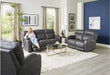 Motion Ease - Jett Double Reclining Power Sofa in Graphite - 200-37-62 - GreatFurnitureDeal