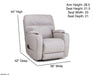 Motion Ease - Jett Power Wall Saver Recliner in Off-White - 200-97-15 - GreatFurnitureDeal