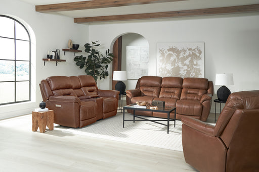Motion Ease - Contender Triple Power Zero Gravity Loveseat in Brown - 203-26-21 - GreatFurnitureDeal