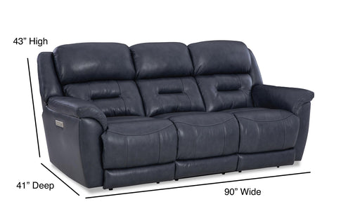Motion Ease - Harrison Triple Power, Zero Gravity Sofa in Medium Blue - 203-36-62 - GreatFurnitureDeal