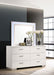 Coaster Furniture - Felicity 6-Drawer Dresser with LED Mirror in White High Gloss - 203503ML - GreatFurnitureDeal