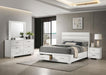 Coaster Furniture - Felicity 4-piece Queen Platform Bedroom Set in White - 203510Q-S4 - GreatFurnitureDeal