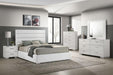 Coaster Furniture - Felicity 5-Piece King Bedroom Set in White High Gloss - 203511KE-S5 - GreatFurnitureDeal