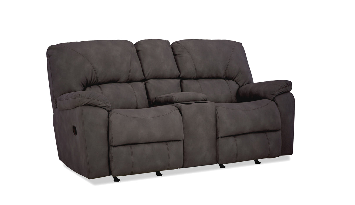 Motion Ease -  Foundry Manual Rocking Console Loveseat in Gray - 204-23-21
