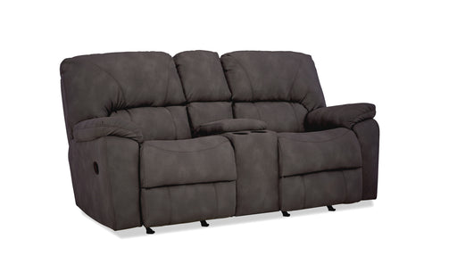 Motion Ease - Foundry Manual Rocking Console Loveseat in Gray - 204-23-21 - GreatFurnitureDeal