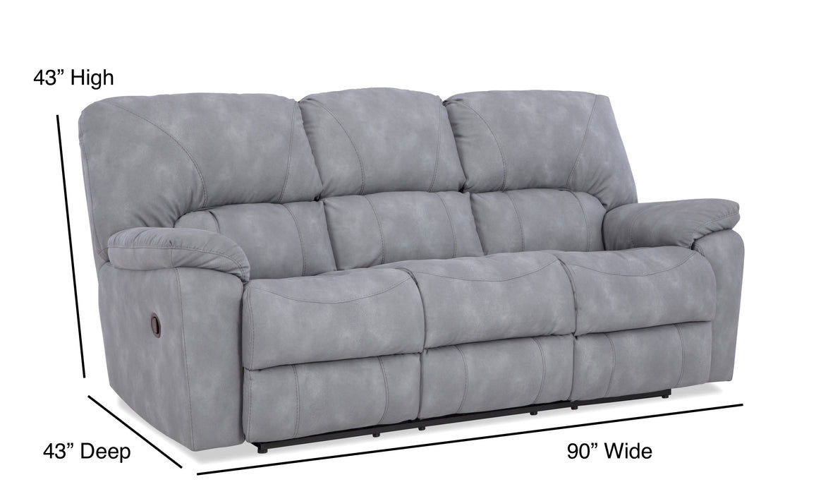 Motion Ease - Rhino Reclining Sofa in Grey - 204-30-62 - GreatFurnitureDeal