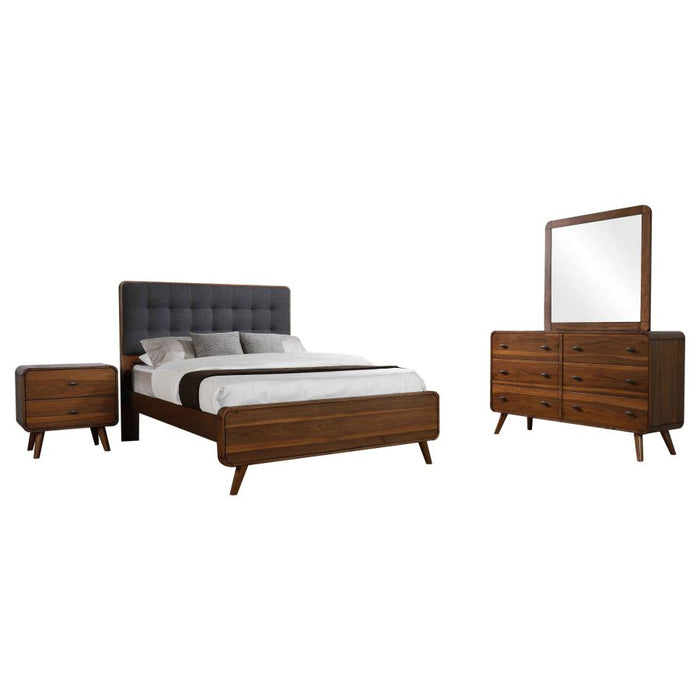 Coaster Furniture - Robyn 4-Piece King Bedroom Set Dark Walnut - 205131KE-S4 - GreatFurnitureDeal