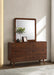 Coaster Furniture - Robyn Dresser and Mirror Dark Walnut - 205133M - GreatFurnitureDeal