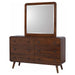 Coaster Furniture - Robyn Dresser and Mirror Dark Walnut - 205133M - GreatFurnitureDeal