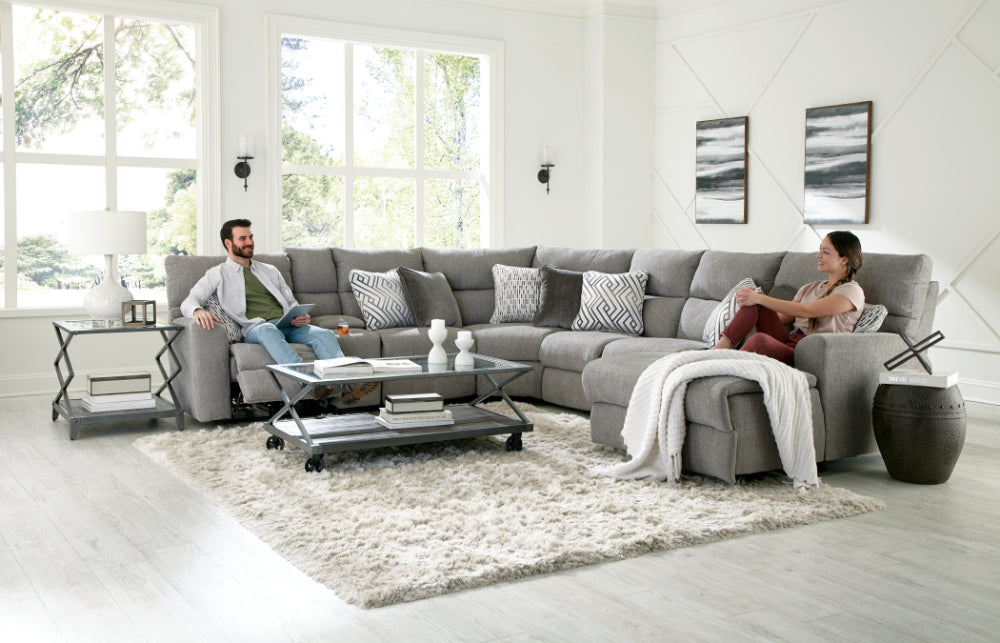 Catnapper - Sydney 7 Piece Power Modular Sectional in Nature - 62066-2069-2065-2068-2064-2065-62063-NATURE - GreatFurnitureDeal