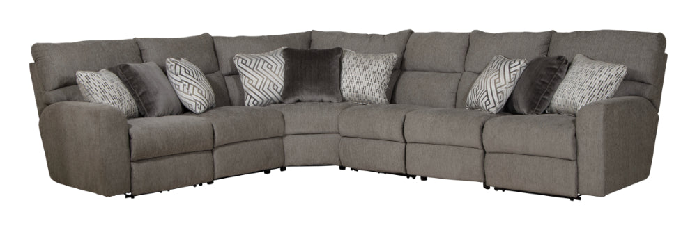 Catnapper - Sydney 5 Piece Power Modular Sectional in Nature - 62066-62065-2068-62065-62067-NATURE - GreatFurnitureDeal