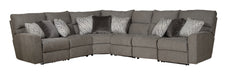 Catnapper - Sydney 5 Piece Power Modular Sectional in Nature - 62066-62065-2068-62065-62067-NATURE - GreatFurnitureDeal