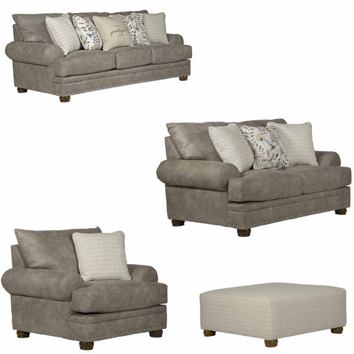 Jackson Furniture - Briarcliff 4 Piece Living Room Set in Pebble/Sandstone - 2083-03-02-01-12-SAND - GreatFurnitureDeal