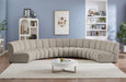 Meridian Furniture - Infinity 176" Boucle Fabric Upholstered 6 Piece Modular Sectional - 643Taupe-6PC - GreatFurnitureDeal