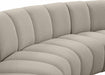 Meridian Furniture - Infinity 176" Boucle Fabric Upholstered 6 Piece Modular Sectional - 643Taupe-6PC - GreatFurnitureDeal