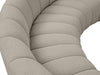 Meridian Furniture - Infinity 176" Boucle Fabric Upholstered 6 Piece Modular Sectional - 643Taupe-6PC - GreatFurnitureDeal