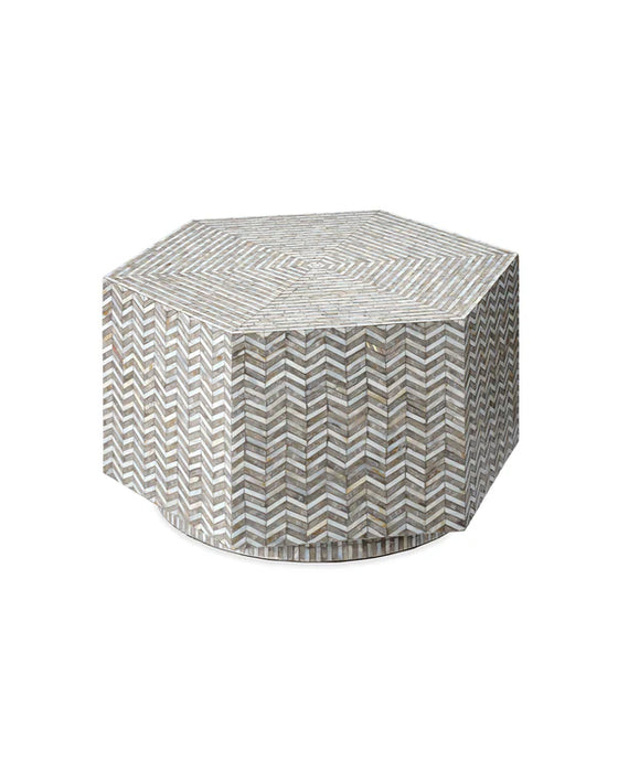 Jamie Young Company - Brando Hexagon Coffee Table in Grey - 20BRAN-CTGR - GreatFurnitureDeal
