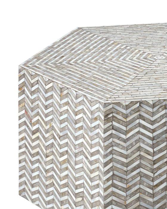 Jamie Young Company - Brando Hexagon Coffee Table in Grey - 20BRAN-CTGR - GreatFurnitureDeal