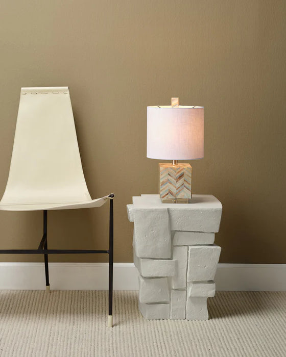 Jamie Young Company - Brick Side Table in Cream White - 20BRIC-STWH - GreatFurnitureDeal
