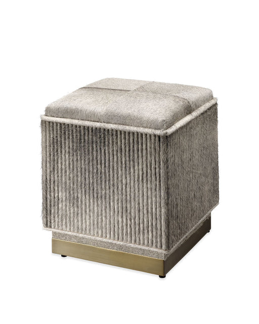 Jamie Young Company - Easton Ottoman in Grey - 20EAST-SMGR - GreatFurnitureDeal