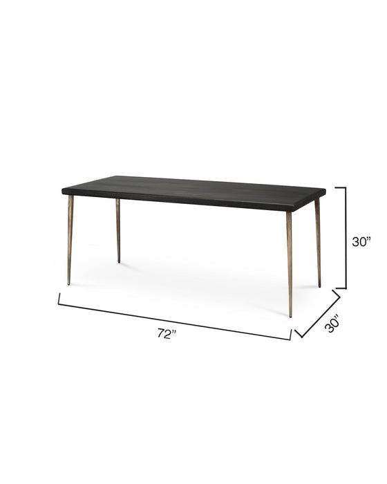 Jamie Young Company - Farmhouse Dining Table in Black - 20FARM-DTDW - GreatFurnitureDeal