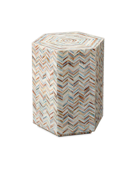 Jamie Young Company - Hepburn Hexagon Side Table in Grey - 20HEPB-STMOP - GreatFurnitureDeal