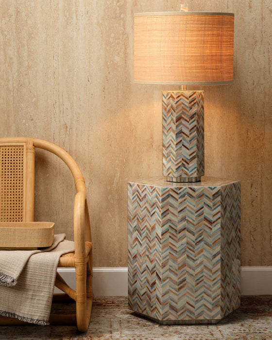 Jamie Young Company - Hepburn Hexagon Side Table in Grey - 20HEPB-STMOP - GreatFurnitureDeal