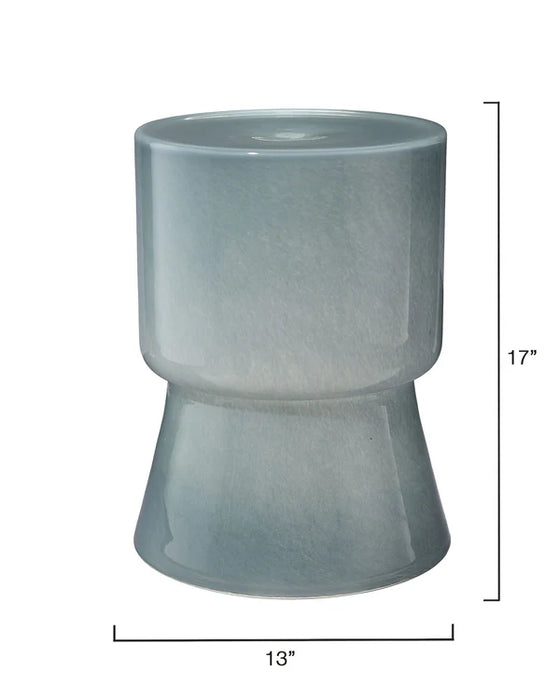 Jamie Young Company - Huntington Garden Stool in Blue - 20HUNT-STBL - GreatFurnitureDeal