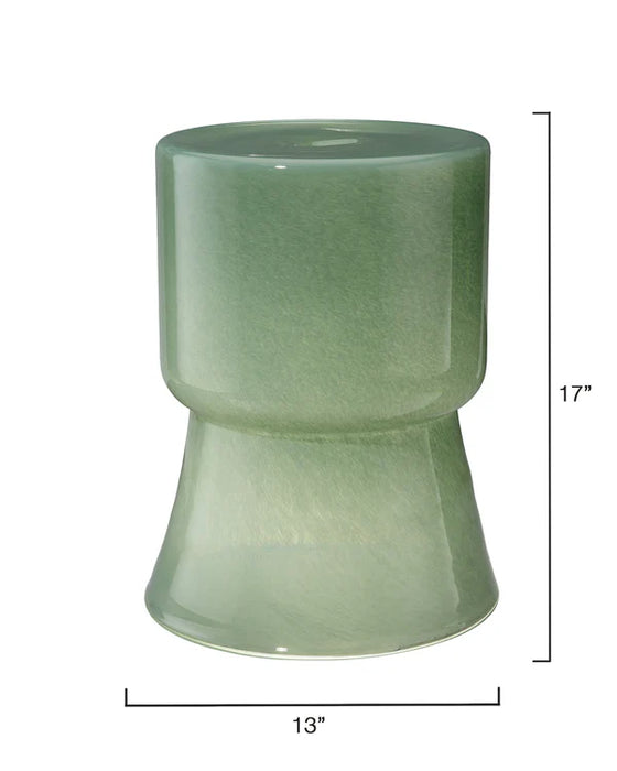 Jamie Young Company - Huntington Garden Stool in Green - 20HUNT-STGN - GreatFurnitureDeal