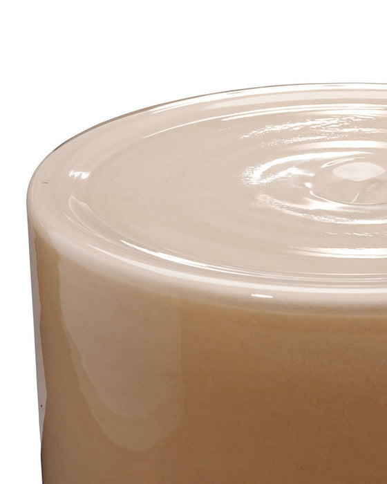 Jamie Young Company - Huntington Garden Stool in Taupe - 20HUNT-STTA - GreatFurnitureDeal