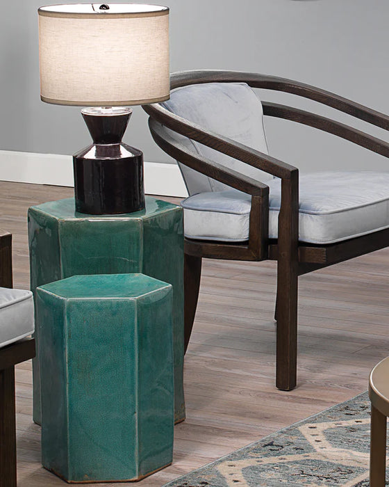 Jamie Young Company - Porto Side Table Blue - Small - 20PORT-SMAZ - GreatFurnitureDeal