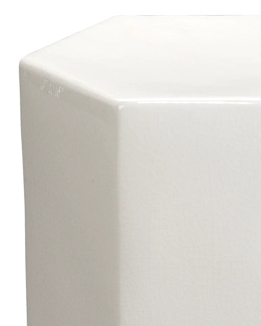 Jamie Young Company - Porto Side Table White - Small - 20PORT-SMWH - GreatFurnitureDeal