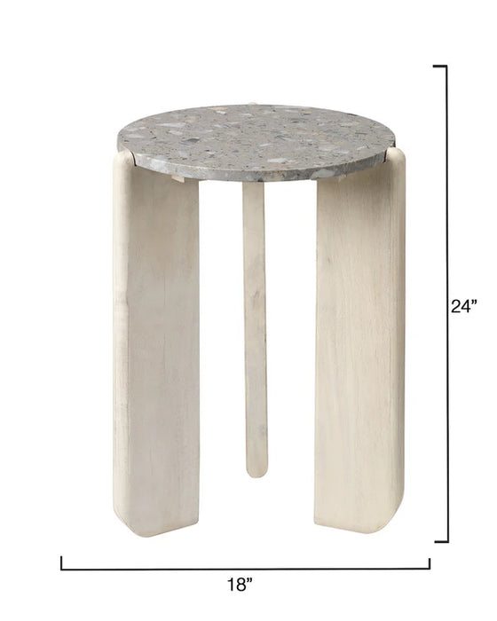 Jamie Young Company - Quarry Side Table in Grey - 20QUAR-STGR - GreatFurnitureDeal