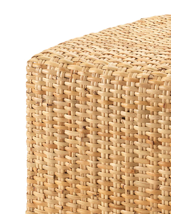 Jamie Young Company - Large Ottoman - Natural - 20RATT-LGNA - GreatFurnitureDeal