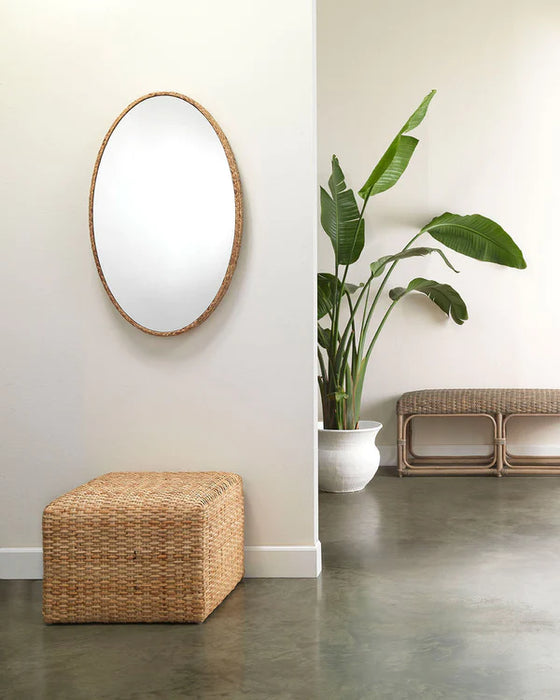 Jamie Young Company - Large Ottoman - Natural - 20RATT-LGNA - GreatFurnitureDeal