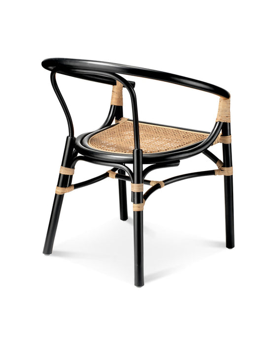 Jamie Young Company - Saltwater Arm Chair in Black - 20SALT-CHBK - GreatFurnitureDeal