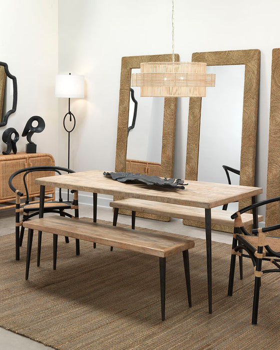 Jamie Young Company - Saltwater Arm Chair in Black - 20SALT-CHBK - GreatFurnitureDeal