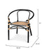Jamie Young Company - Saltwater Arm Chair in Black - 20SALT-CHBK - GreatFurnitureDeal