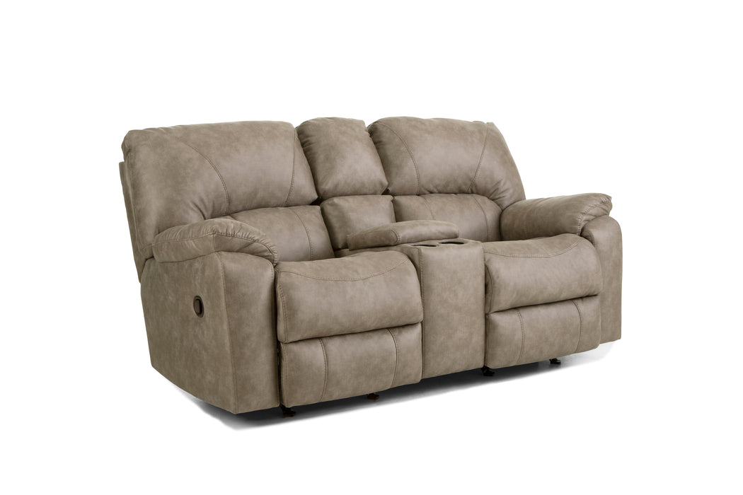 Motion Ease - Janie Manual Rocking Reclining Loveseat in Fog - 210-23-17 - GreatFurnitureDeal