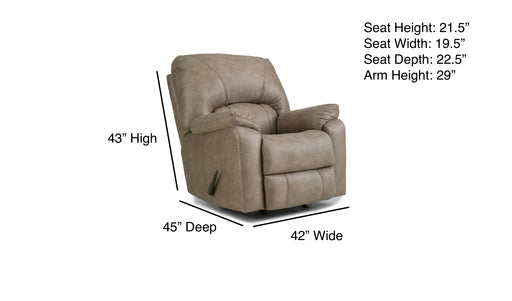 Motion Ease - Janie Rocker Recliner in Fog - 210-91-17 - GreatFurnitureDeal