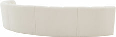 Meridian Furniture - Infinity 167" Boucle Fabric Upholstered 5 Piece Modular Sectional - 643Cream-5PC - GreatFurnitureDeal
