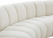 Meridian Furniture - Infinity 176" Boucle Fabric Upholstered 6 Piece Modular Sectional - 643Cream-6PC - GreatFurnitureDeal