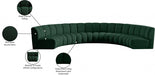 Meridian Furniture - Infinity 176" Boucle Fabric Upholstered 6 Piece Modular Sectional - 643Green-6PC - GreatFurnitureDeal