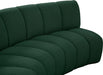 Meridian Furniture - Infinity 217" Boucle Fabric Upholstered 6 Piece Modular Sectional - 643Green-S6PC - GreatFurnitureDeal