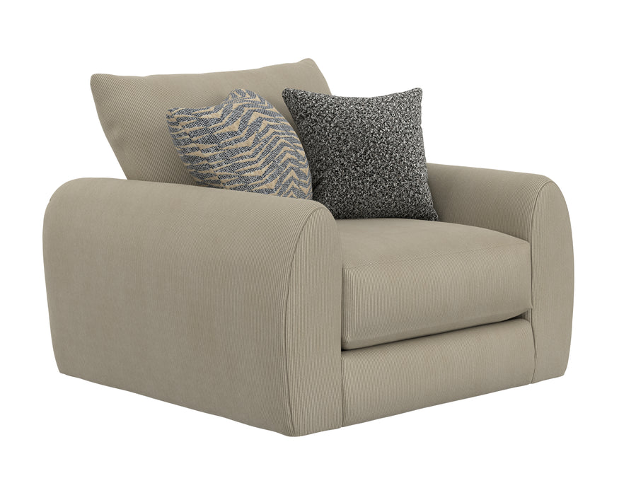 Jackson Furniture - Ezra Chair 1/2 with Ottoman in Twine - 210601-210610-TWINE - GreatFurnitureDeal