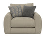 Jackson Furniture - Ezra Chair 1/2 with Ottoman in Twine - 210601-210610-TWINE - GreatFurnitureDeal